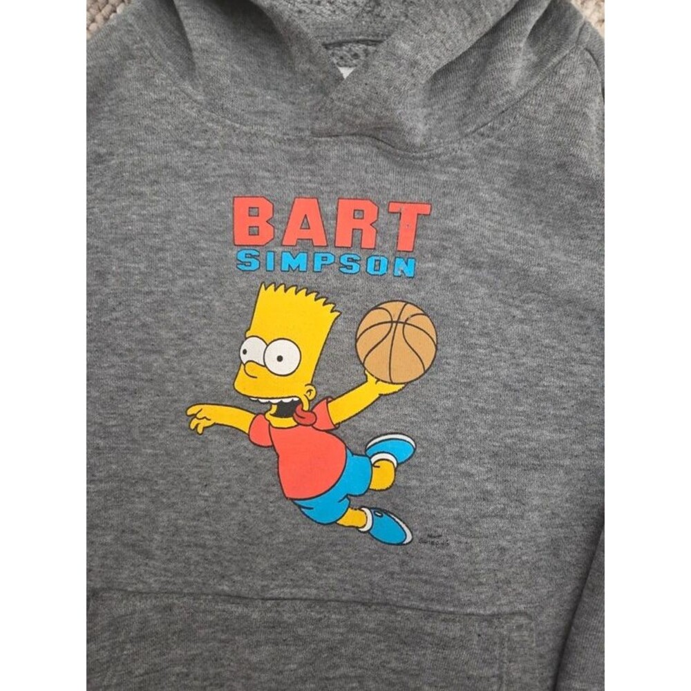 Old Navy Bart Simpson Hoodie Sweatshirts Kids Size S (6–7) Set of 2 Hoodies